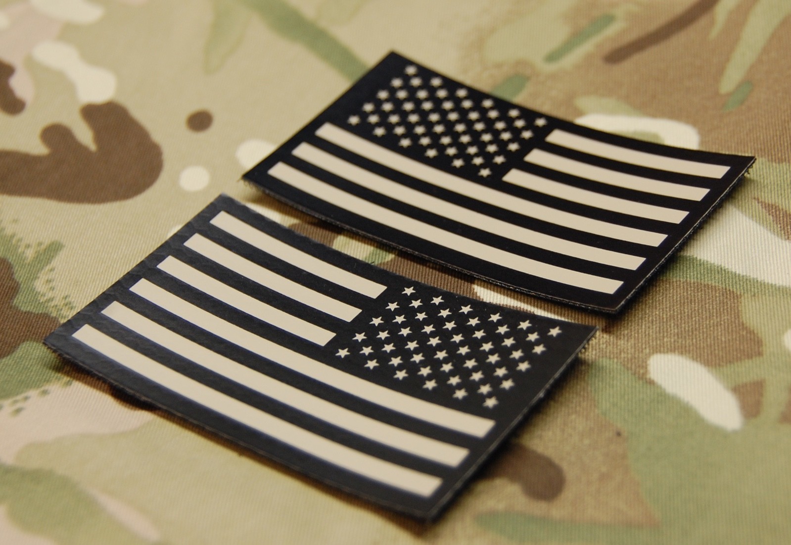 Infrared US Flag Uniform Patch Set Tan &amp; Black SEAL NSWDG US Army Navy U... - $24.50
