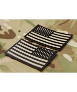 Infrared US Flag Uniform Patch Set Tan &amp; Black SEAL NSWDG US Army Navy U... - $33.61 CAD