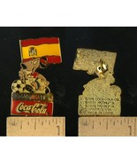VINTAGE FIFA USA WORLD CUP SOCCER 1994 MASCOT &amp; COCA-COLA SPAIN PIN - $6.79 CAD