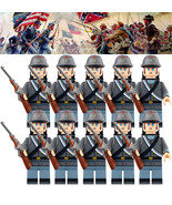 South Confederate Army American Civil War Custom 10 Minifigures Lot - $28.66 CAD