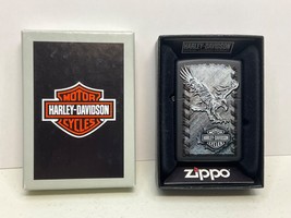 New Zippo Harley Davidson HD Iron Eagle Black Matte WindProof Lighter #2... - £21.49 GBP