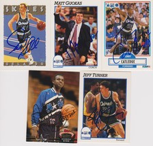 Orlando Magic Signed Lot of (5) Trading Cards - Skiles, Catledge, Bowie - £7.98 GBP