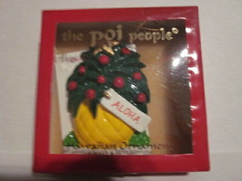 Vintage The POI People Pineapple Hawaiian Ornament - £10.16 GBP