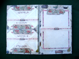 Valentina Stationery 10 Sheets and Envelopes NEW Ancient Etruria Italy E... - $18.99