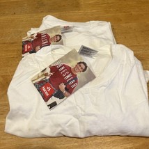 Hanes 2XL White Crew Neck T-Shirts 2-Pack Vintage New with Tags - $19.79