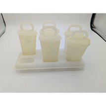 Vintage Tupperware Popsicle Molds Set of 5 Freezer Pop Makers Tray #5 - £7.15 GBP