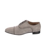 Christian Louboutin Eton Flat Veau Suede Velour Spike Accent Brogues Sho... - $341.55