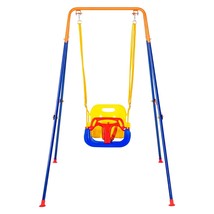 VEVOR Swing Sets for Backyard 3 in 1 Toddler Swing Set with 4 Sandbags F... - €117,69 EUR