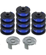 String Trimmer Spool Kit 12-Pack And Caps 2-Pack for Ryobi One Plus 18V ... - €24,07 EUR