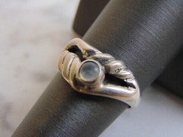 Womens Vintage Estate Sterling Silver Modernist Ring 4.0g #E3431 - £15.81 GBP