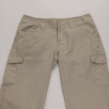 Columbia AL8198 Women's 2 Beige Hiking Polyester Capri Pants Cargo Shorts 30×17 image 15