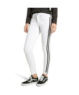 Articles of Society Munich White Skinny Racer Stripe Mid Rise Jeans Size... - $29.04