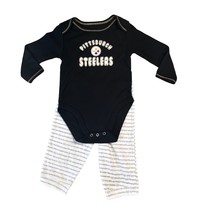 NFL Baby Body Suit and Pants Unisex 3-6 Months Pittsburgh Steelers Outfi... - £14.30 GBP