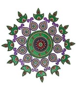 Acrylic Rangoli (17 inch, Purple Green) - €22,59 EUR