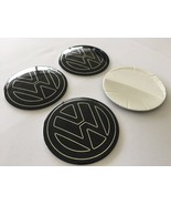 50mm (1.97&quot;) - Set of 4x Metal stickers car wheel center cap DOMED VW 29 - $61.54 CAD