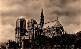 Vintage French Postcard - Notre Dame Cath. Early Card -BK31 - £5.16 GBP