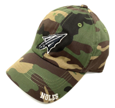 FLORIDA STATE UNIVERSITY SEMINOLES WOODLAND CAMO 3D LOGO CURVED BILL HAT... - £12.63 GBP