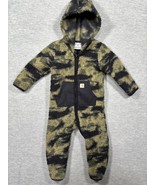 Carhartt Infant Sherpa Lined Camo Fleece Hooded Jumpsuit 18M - $21.67