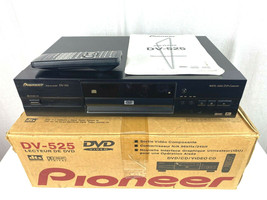 Pioneer DV-525 DVD / CD Player w/ Pioneer Remote &amp; AV Cables - In Original Box - £99.22 GBP