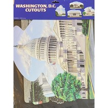 Beistle Double Sided Die cut Decorations Patriotic Washington Lot of 4 16" new - $19.78