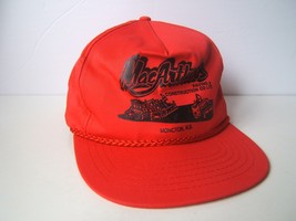 MacArthur&#39;s Paving &amp; Construction Moncton NB Hat Red Snapback Baseball Cap - $13.99