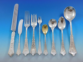 Persian by Tiffany and Co Sterling Silver Flatware Set Service 58 pieces - £11,013.58 GBP