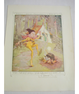 1935 Illustrated Color Page Rumplestilzchen (Rumpelstiltskin) by Anne An... - $9.99