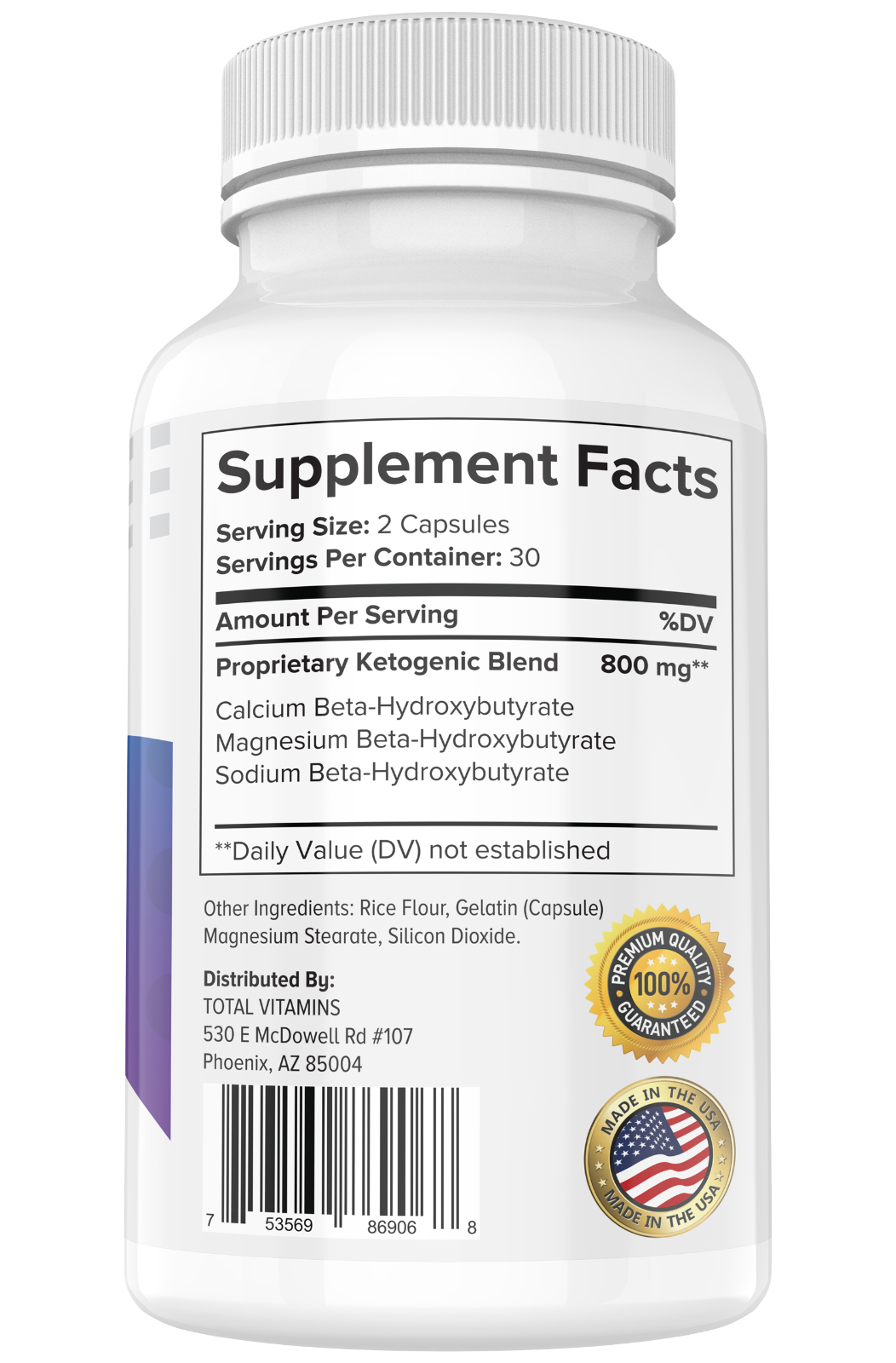2 Bottles Keto Complete Diet Pills 800mg BHB Exogenous Fat Burner Weight Loss Item image 8