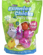 Bunnies and Chicks Egg Hunt with Jelly Beans 16 Candy Filled Easter Eggs... - $19.68