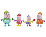 Peppa Pig Peppa&#39;s Club Peppa&#39;s Family Wintertime Figure 4-Pack Toy, 4 Fa... - £15.99 GBP