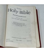 The Holy Bible RSV 1952 Thomas Nelson RED Genuine Leather - £31.67 GBP