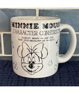Authentic Disney Parks Minnie Mouse Character Construction Coffee Mug Cu... - $15.95
