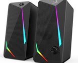 Redragon GS510 Waltz RGB Desktop Speakers, 2.0 Channel PC Computer Stere... - $39.99