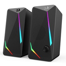 Redragon GS510 Waltz RGB Desktop Speakers, 2.0 Channel PC Computer Stere... - £30.36 GBP
