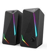Redragon GS510 Waltz RGB Desktop Speakers, 2.0 Channel PC Computer Stere... - £31.45 GBP