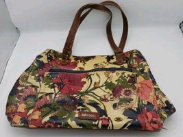 Sakroots Artist Circle City Satchel Floral  Double Strap Shoulder Bag *Flaw* - £12.48 GBP