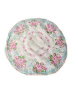 Vintage 15in Floral Linen Handkerchief Crotchet Ombre Edging Victorian R... - £11.67 GBP