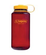 Nalgene Sustain 32oz Wide Mouth Bottle LAKER Recycled BPA-Free Red &amp; Gold - $16.91