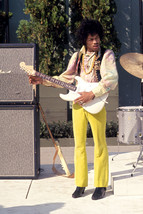 Jimi Hendrix Color 1970 on stage with guitar 18x24 Poster - $23.99