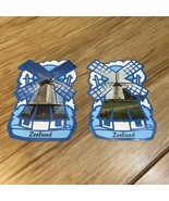 Vintage Lot of 2 Windmill Zeeland Holland Postcard International Travel ... - $277.42 MXN