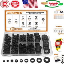 Versatile 190-Piece Rubber Assortment Kit - Perfect for Automotive &amp; Plu... - $280.49 MXN