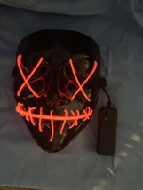 Halloween Light Up LED Costume Mask  3 Lighting Modes (Batteries Not Inc... - $4.50