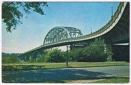 Postcard Peace Bridge Connecting United States With Canada At Buffalo New York - £2.31 GBP