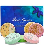 Aromatherapy Shower Steamers Blue Pk of 6 Shower Bombs w Essential Oil NEW - £12.40 GBP