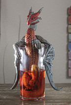 Spirit Cocktail Drink Long Island Ice Tea Dragon In Glass Shooter Figurine - $54.99
