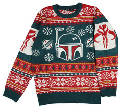 Star Wars Boba Fett The Mandalorian Winter Holiday Sweater Licensed Size 2XL - $24.99