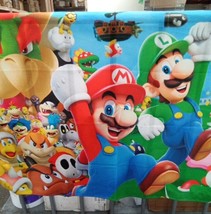 Backdrop Super Mario Birthday Party Photo Background Banner, 201-AMc - £12.50 GBP