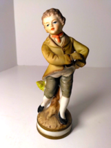 Ardco Dallas Colonial Boy Porcelain Figurine C-2109X Farmhouse Decor VTG Japan - £9.50 GBP
