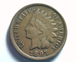 1897 INDIAN CENT PENNY EXTRA FINE / ABOUT UNCIRCULATED XF/AU NICE COIN E... - $15.00