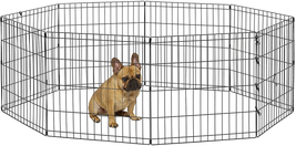 Pet Products 24&quot; Foldable Black Metal Dog Exercise Pen No Door - $77.21